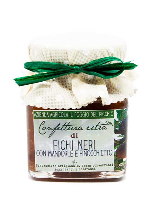 Confettura di fichi neri e mandorle